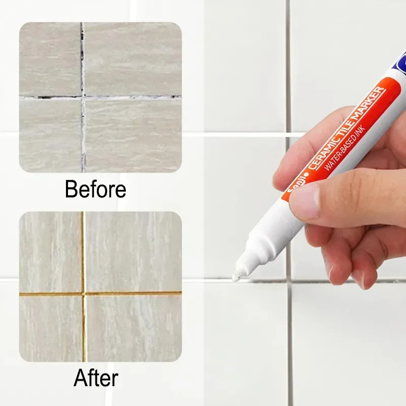 Tile Grout Repair - 12 色白防水タイルマーカーグラウトペン壁継ぎ目ペンタイル床浴室除染継ぎ目修復ツール