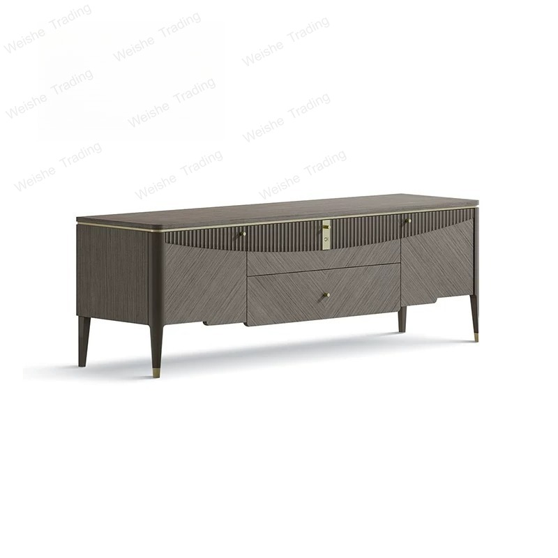 Tv Home Improvement - 軽奢な住宅リフォーム家具/モデルハウス木製アートデザイン玄関ダイニングサイドテレビキャビネット