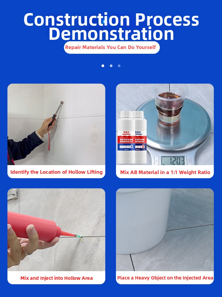 緩んだタイルの補修用接着剤、中空タイル用の超強力接着剤、壁床 - Tile Grout Repair のレビューと価格