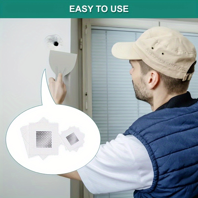 4個セット メッシュ壁補修パッチ 粘着性補修ネット ドライウ - Tile Grout Repair のレビューと価格