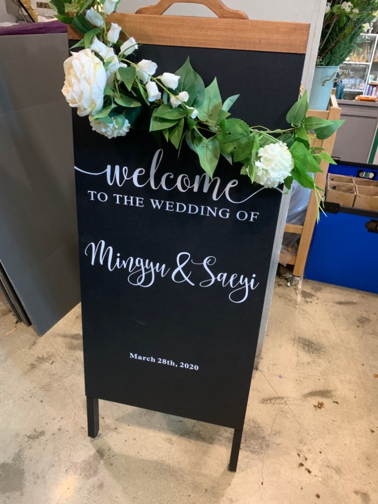 結婚式ウェルカムミラービニールステッカーパーソナライズされた - Vinyl Floor Plank のレビューと価格
